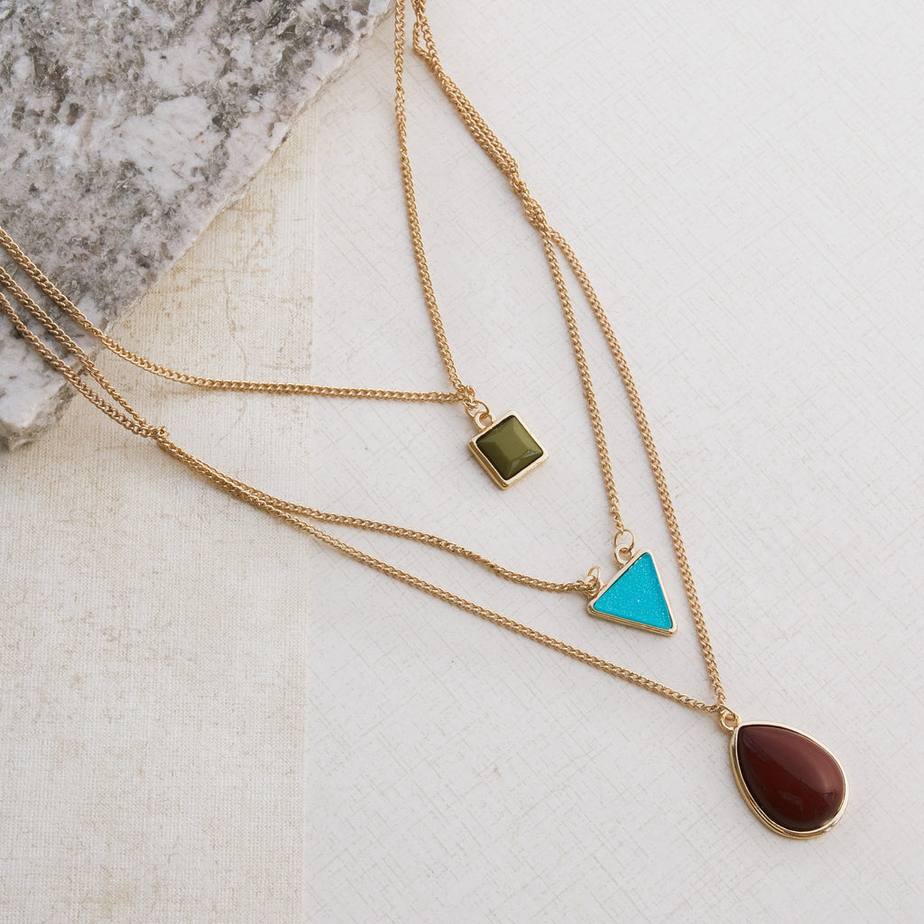 Triple Play Gold Necklace - pipercleo.com