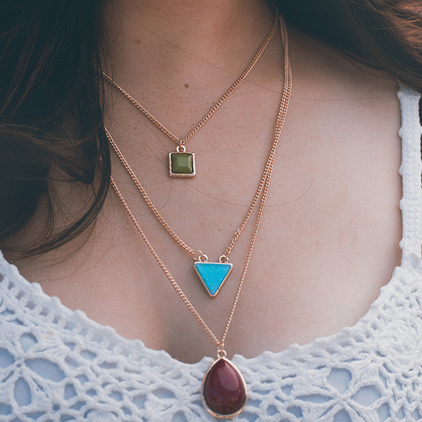Triple Play Gold Necklace - pipercleo.com