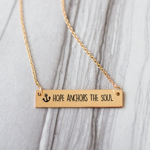 Life Saver Gold / Silver Bar Necklace - pipercleo.com