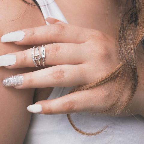 Make a Wish Sterling Silver Ring Set