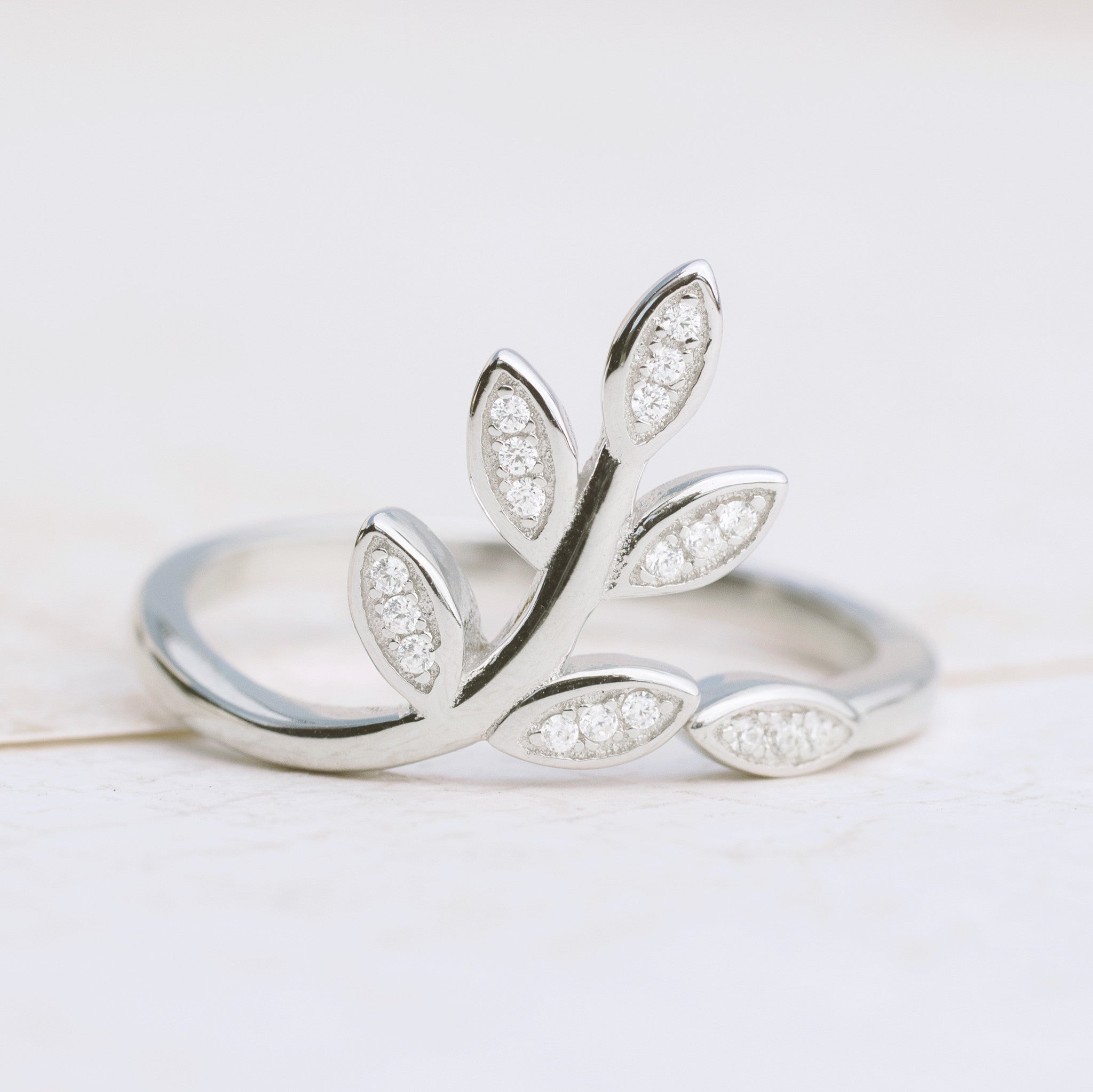 Spring Leaves Sterling Silver Ring - pipercleo.com
