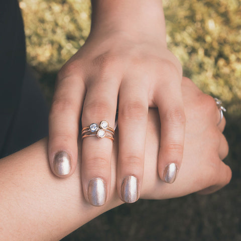 Tri Color Stackable Rings