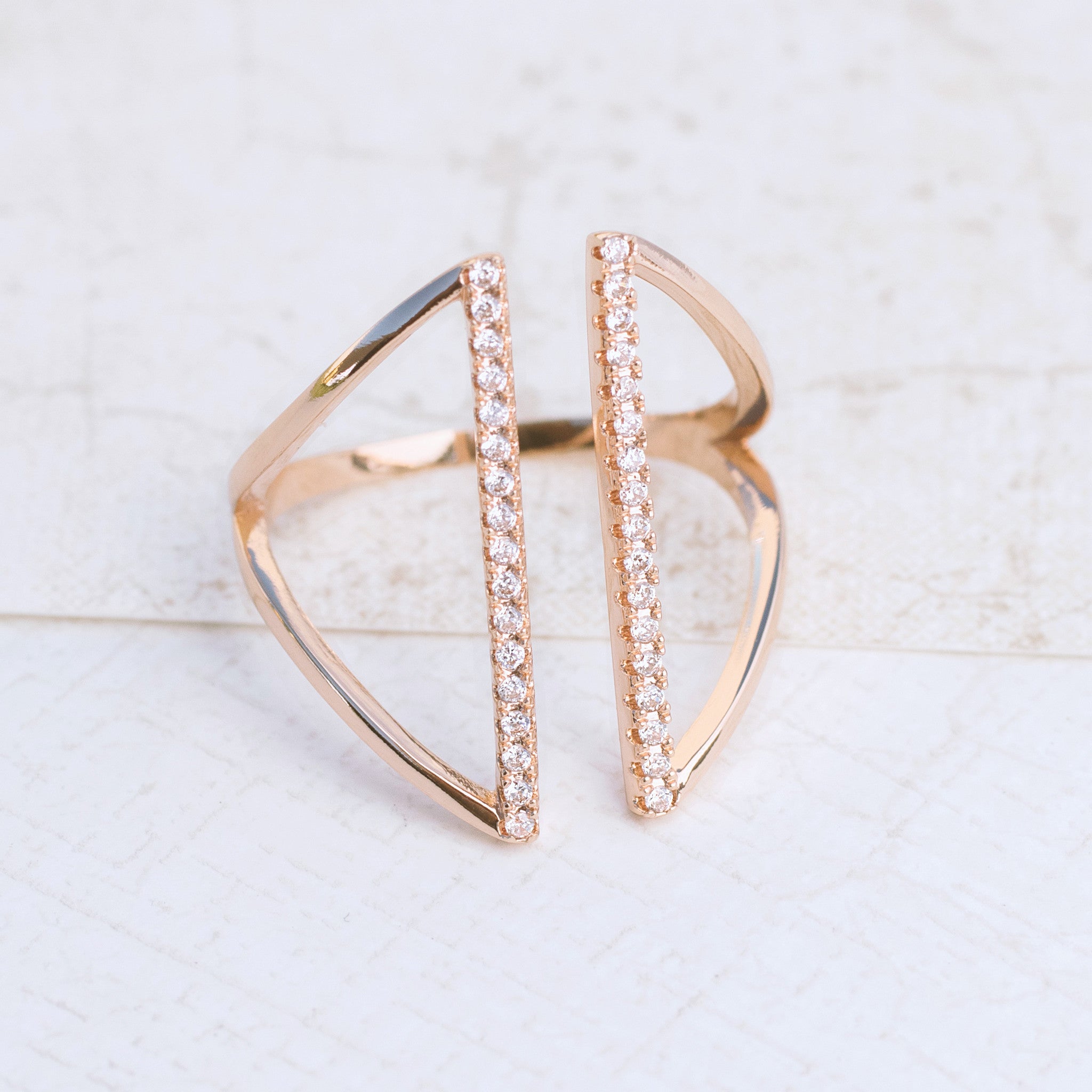 Shield in Rose Gold Ring - pipercleo.com